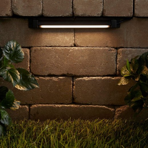 Hampton Bay black LED outdoor stair light three pack
