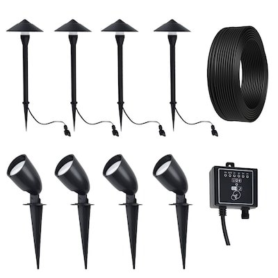 Harbor Breeze low voltage landscape lighting kit with spot and path lights