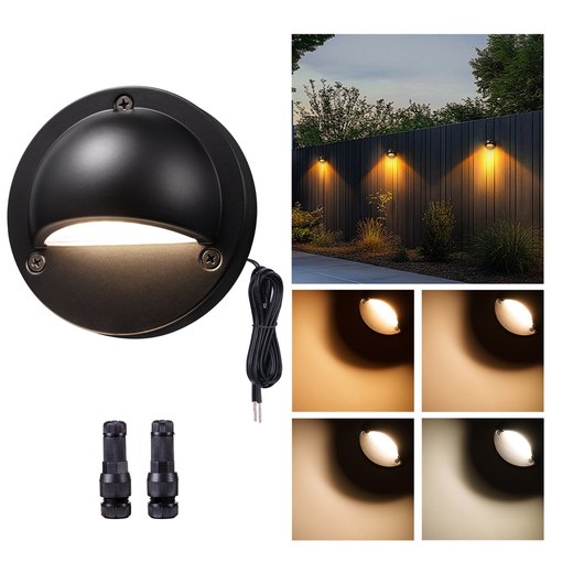 Small rectangular deck and step light